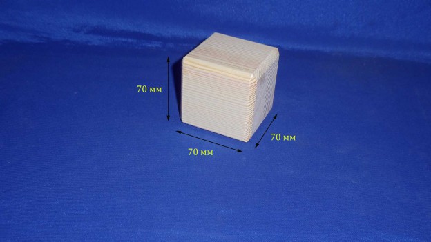 Кубик дерев'яний 21.004с
