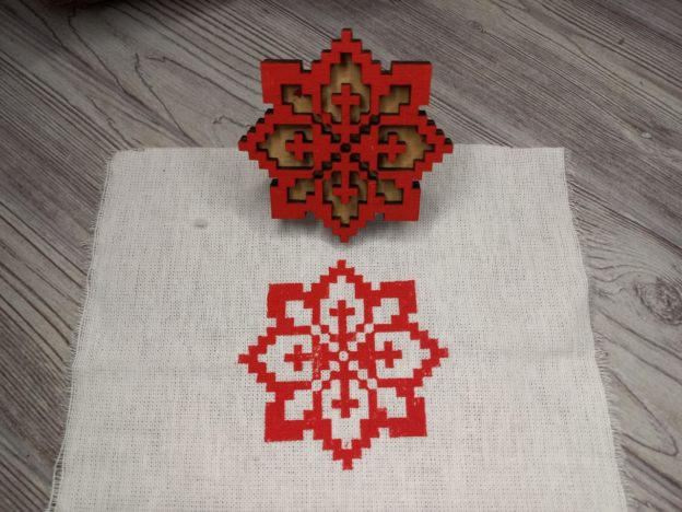 17.638 Вибійка”Вогняна квітка    “