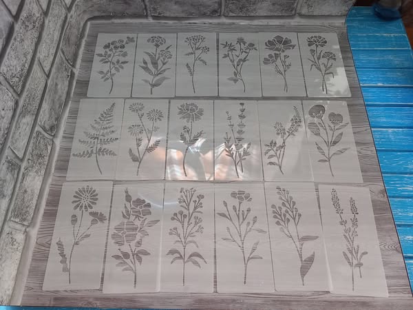 16.230 Набір трафаретів “Квітковий “