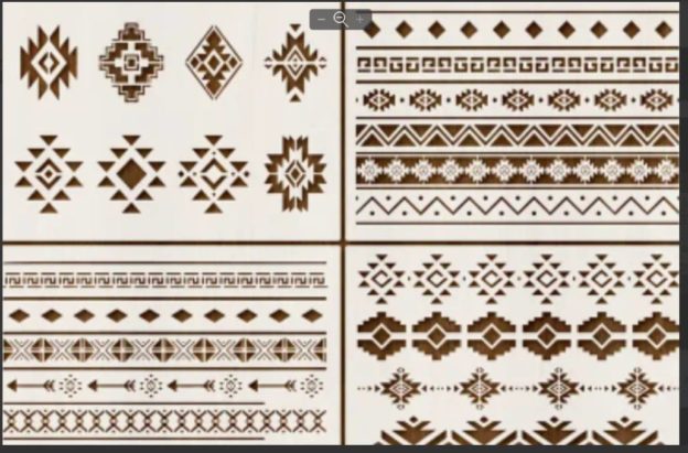 16.245 Набір трафаретів “Стиль Бохо”