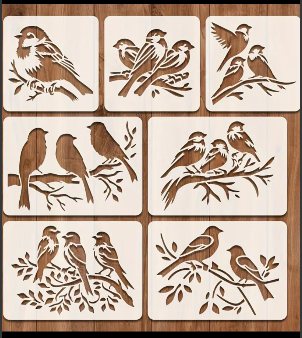 16.254 Набір трафаретів “Птахи”