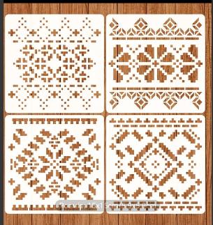 16.244 Набір трафаретів “ Етнічна мозаїка ”