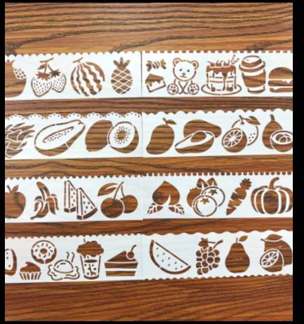 16.258 Набір трафаретів “Овочі та фрукти ”